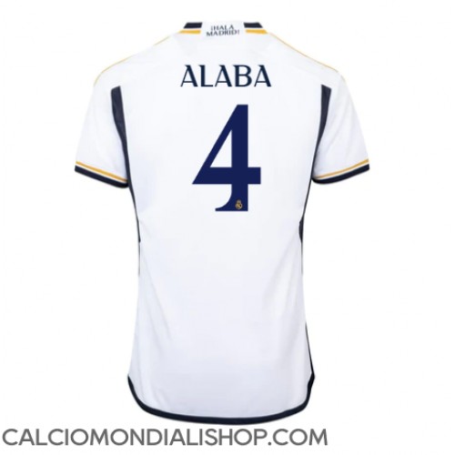 Maglie da calcio Real Madrid David Alaba #4 Prima Maglia 2023-24 Manica Corta
